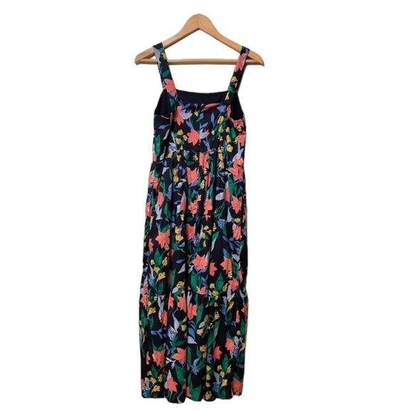J Crew Womens Multicolored Floral Tiered Maxi Dress Size 10 - Picture 8 of 8